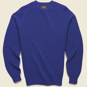 Merino Crew Sweater - Blue