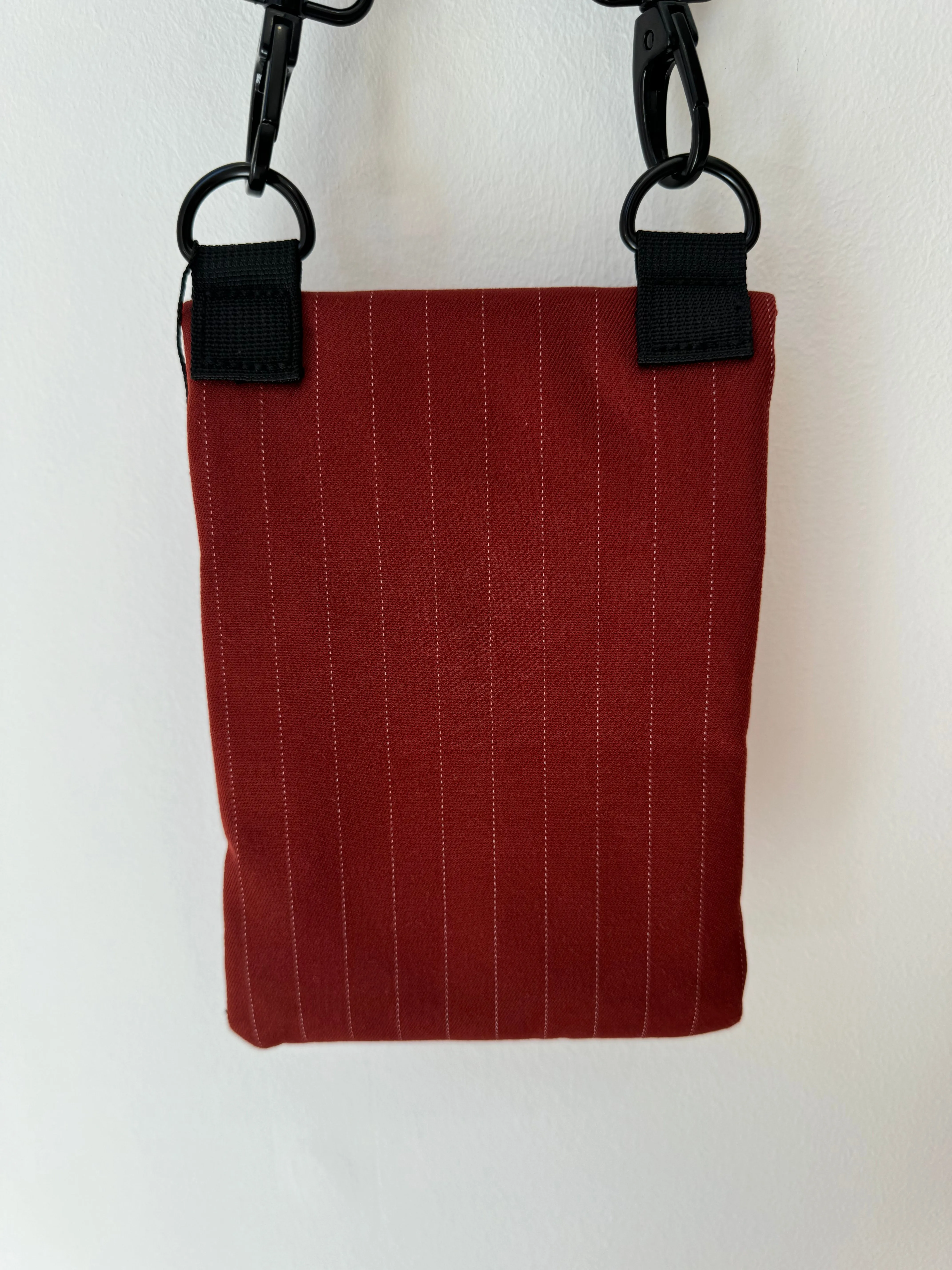 Messenger Purse Russet Pinstripe