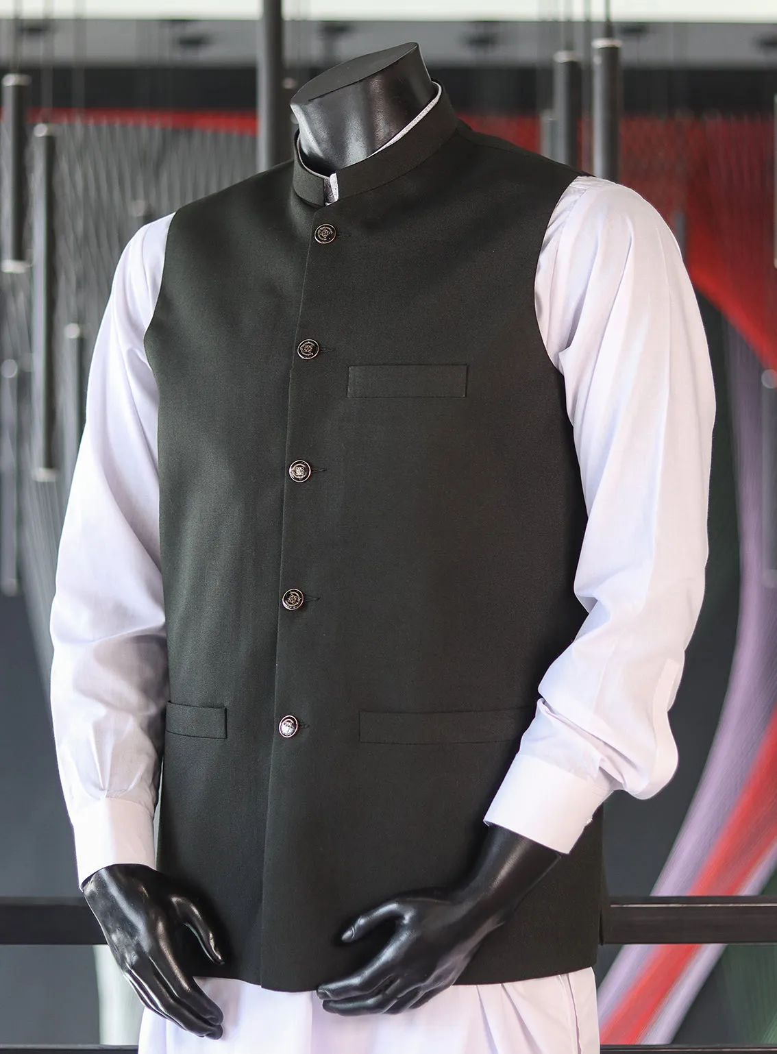 Michael Men Waistcoat Stitched RF22WC D-103505678910-DGRN