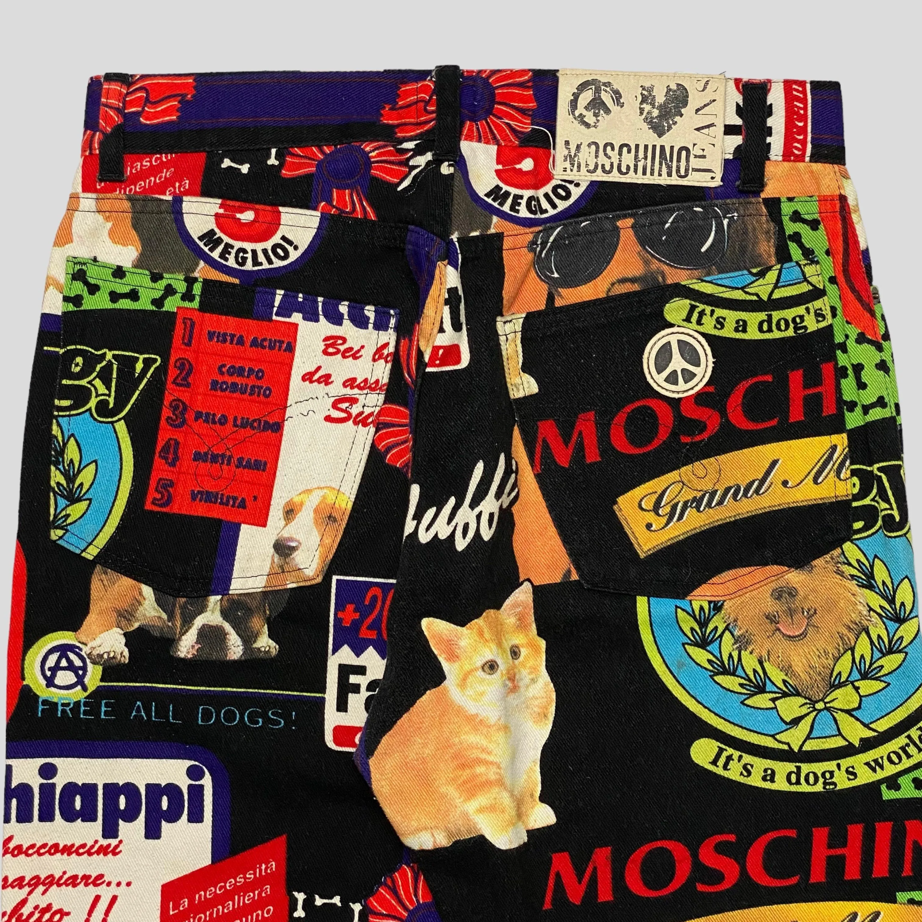 Moschino Jeans 1997 Cats and Dogs Set - 32 & M