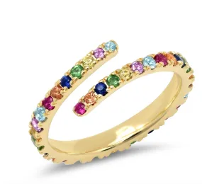 Multi Colored Wrap Ring