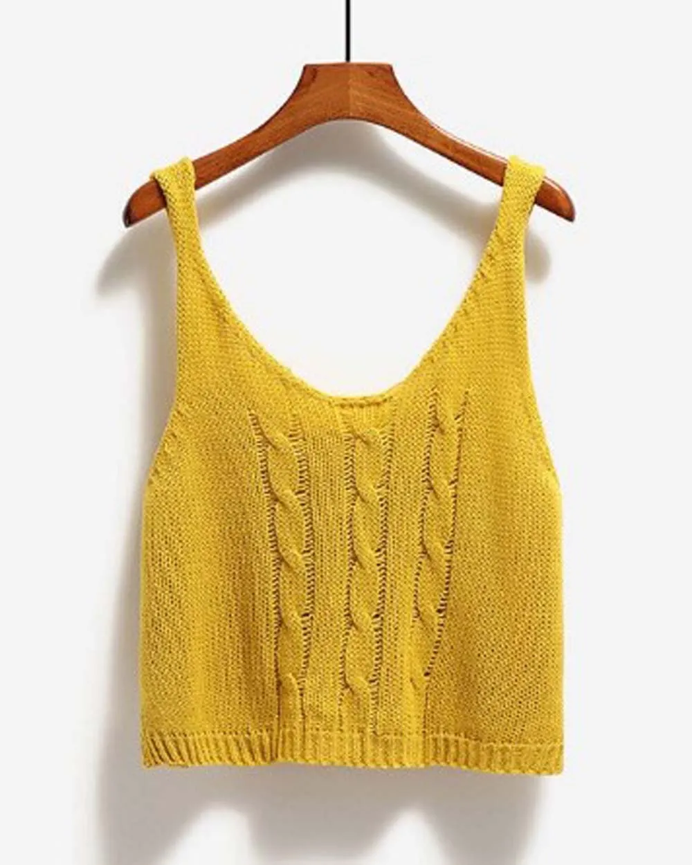 Mustard Sweater Tank