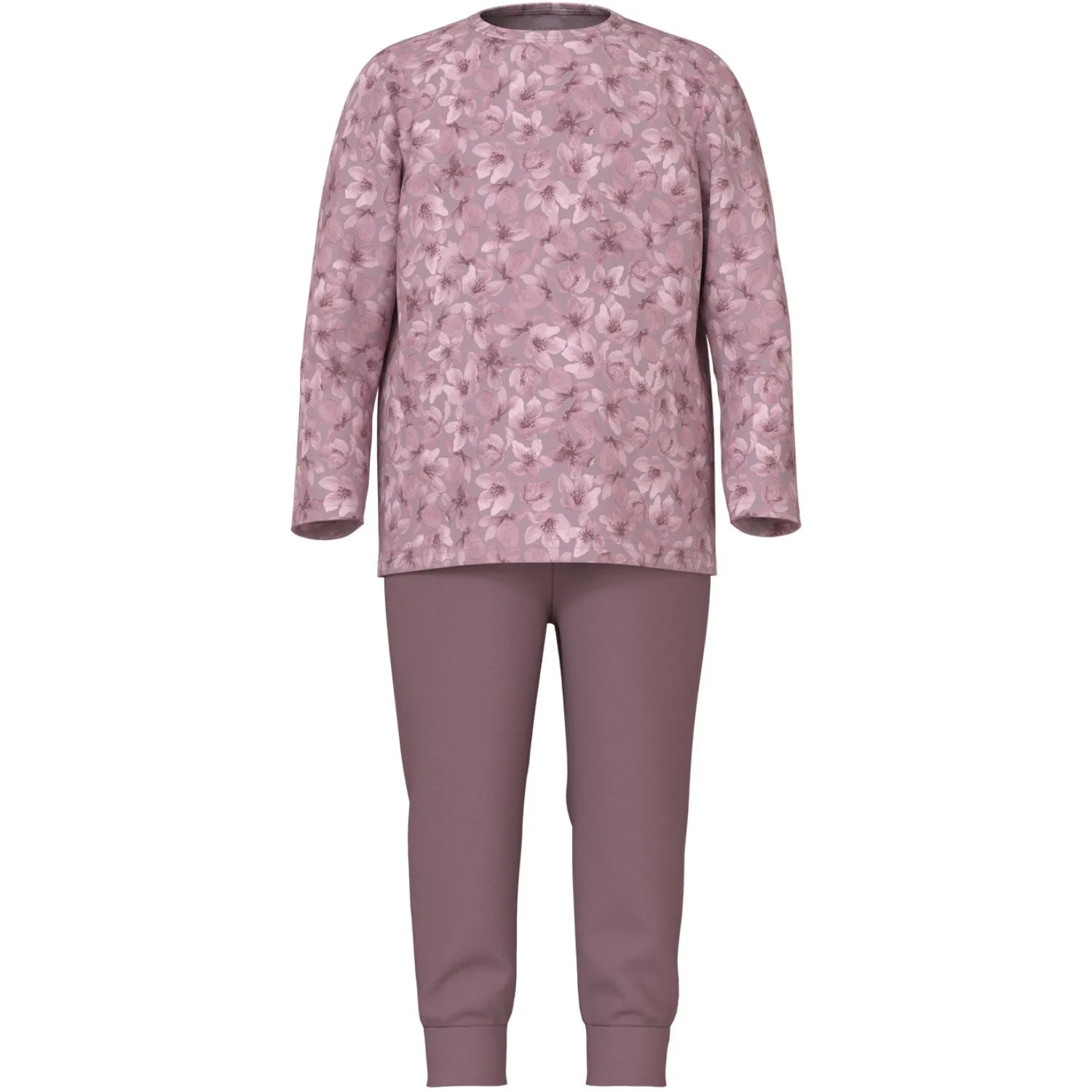 Name It Mauve Shadows Pajamas Mauve Flower Noos