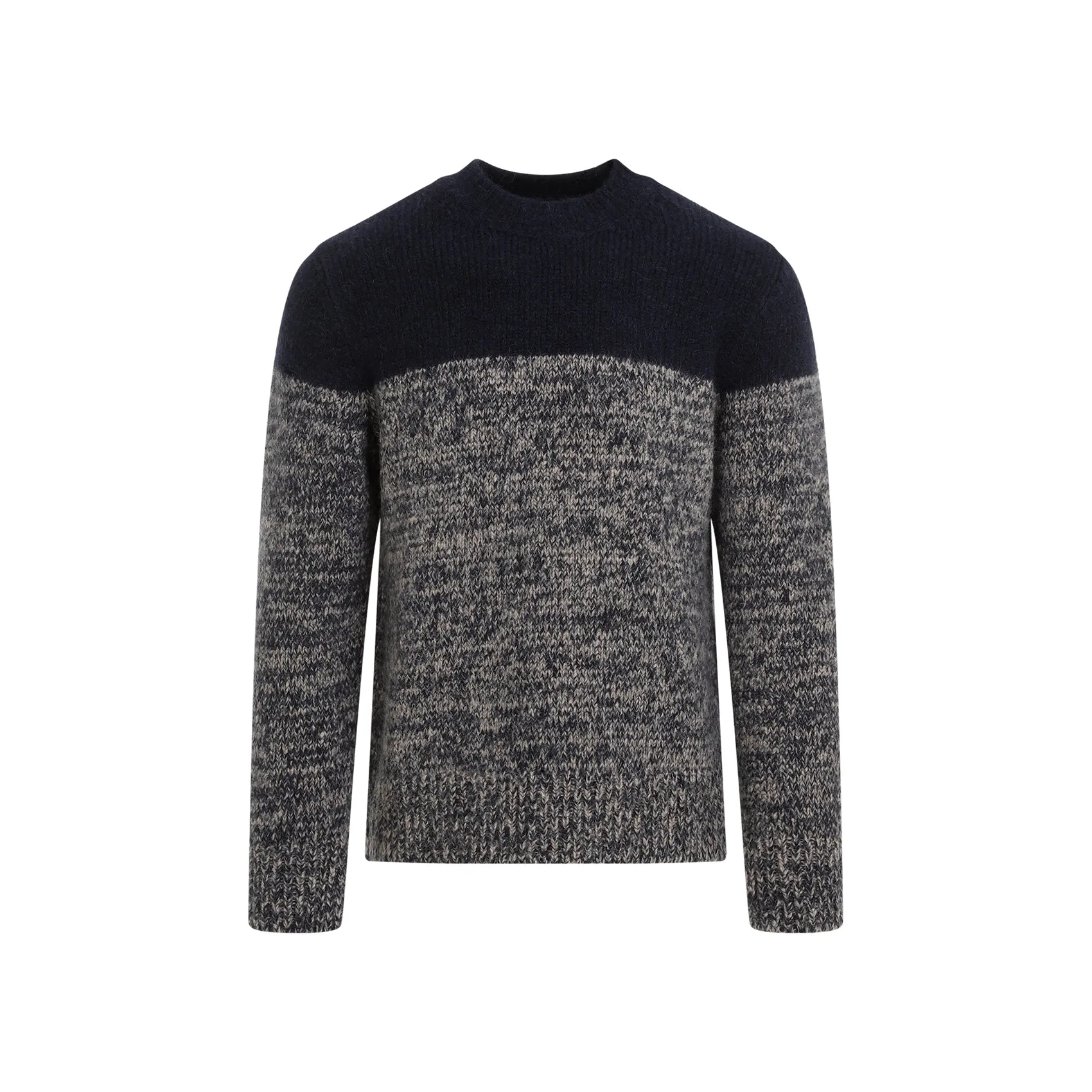 Navy-Blue Wool Moritz Sweater