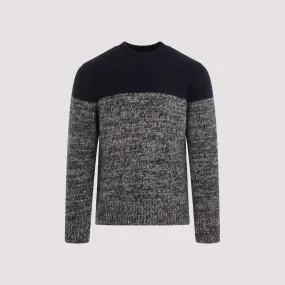 Navy-Blue Wool Moritz Sweater