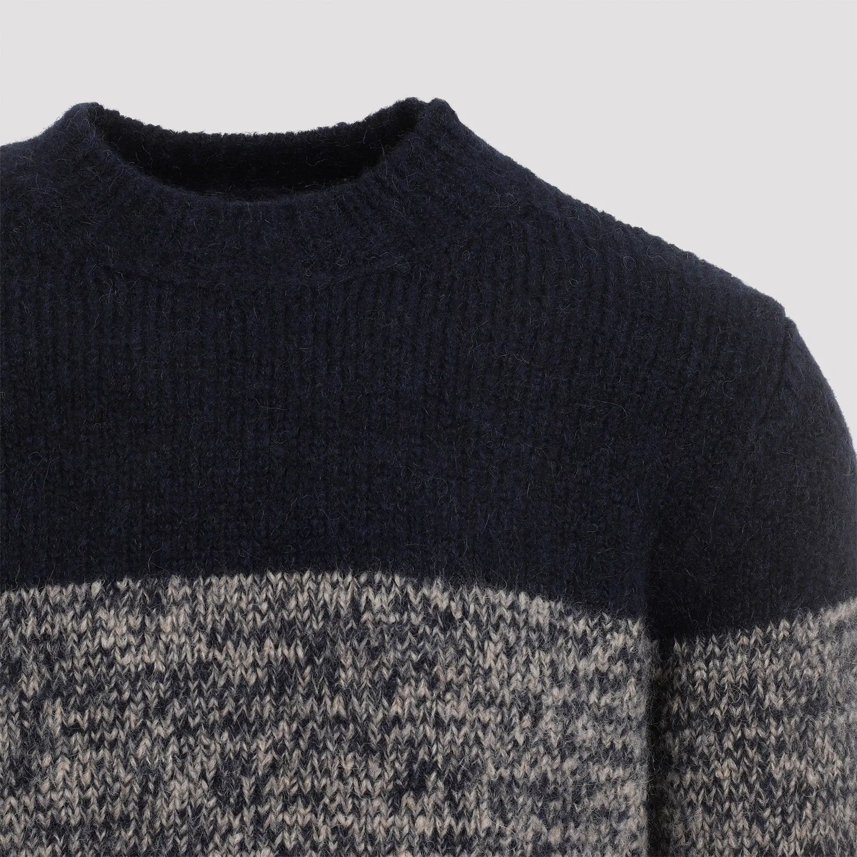 Navy-Blue Wool Moritz Sweater