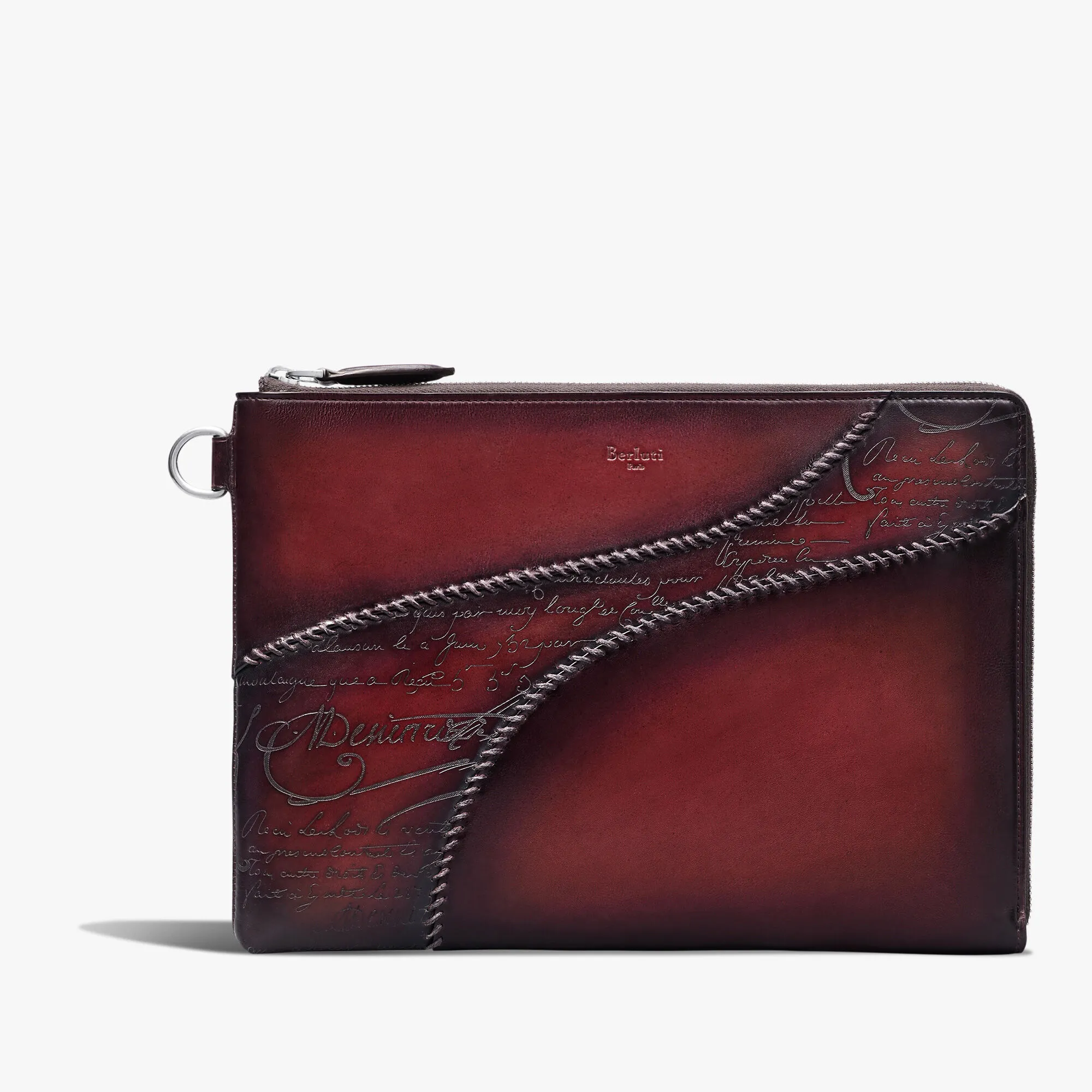 Nino GM Scritto Leather Clutch