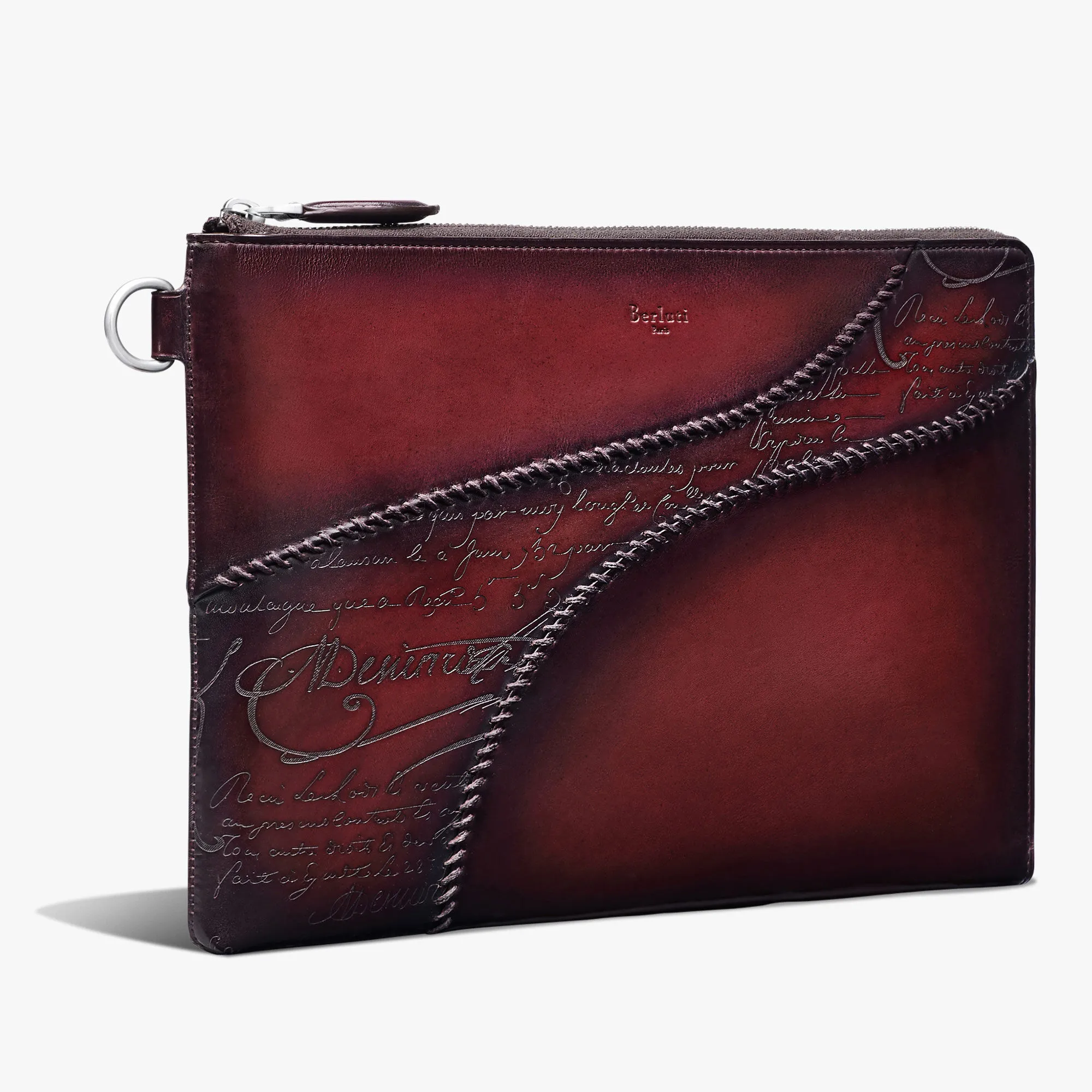 Nino GM Scritto Leather Clutch