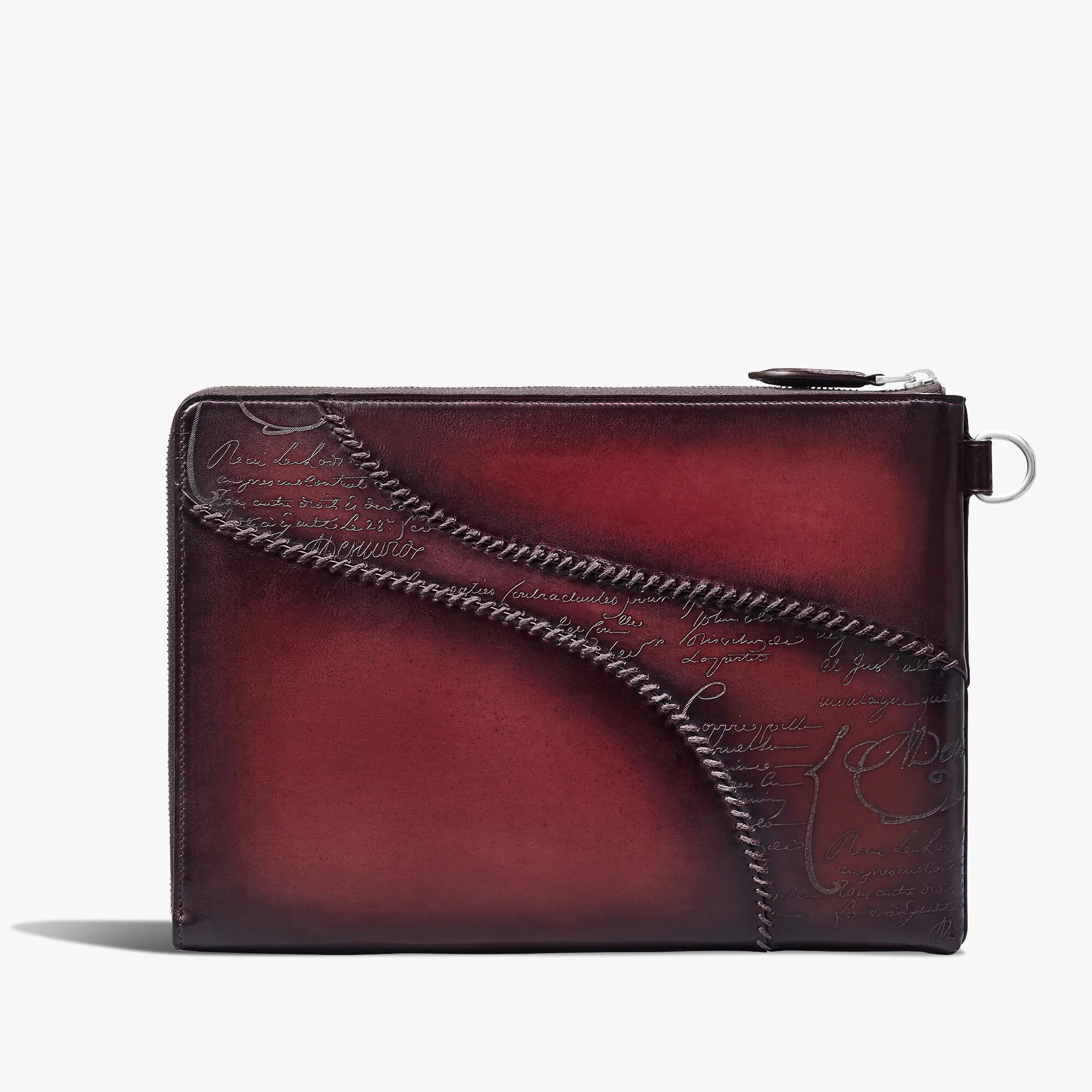 Nino GM Scritto Leather Clutch