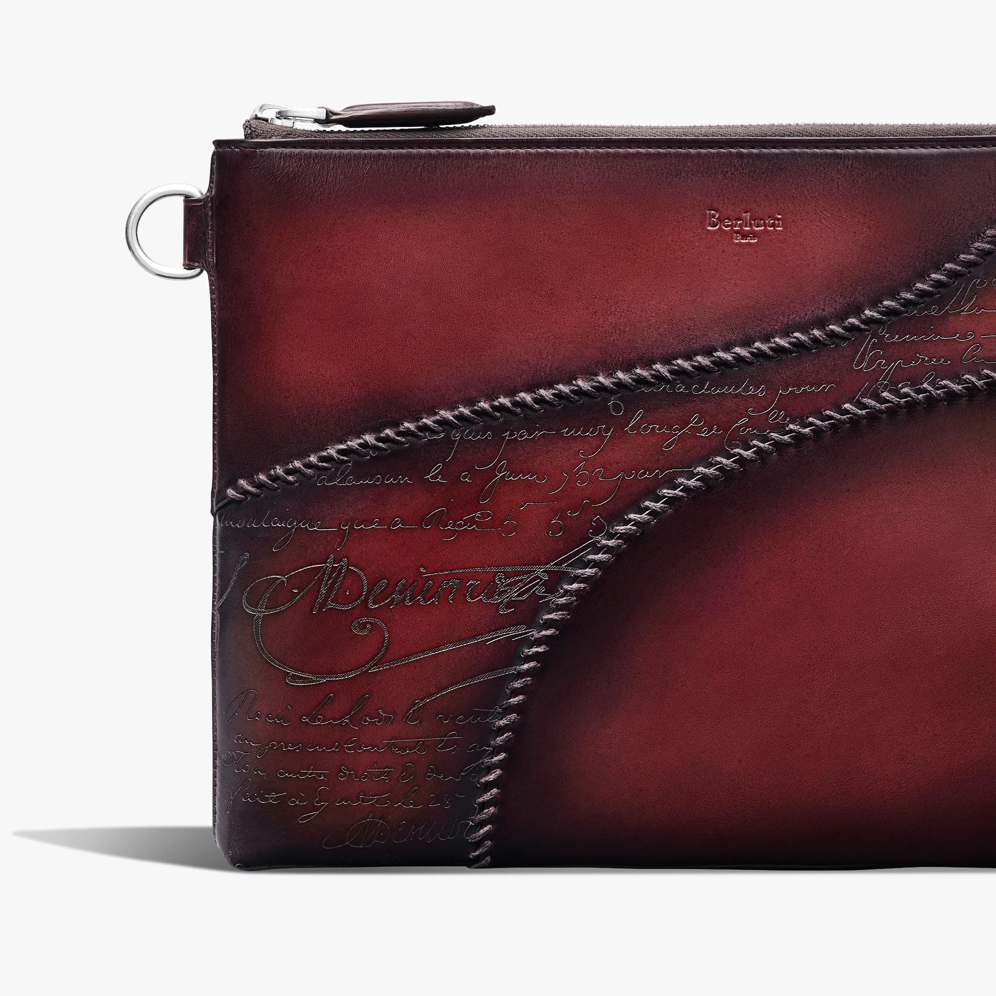 Nino GM Scritto Leather Clutch