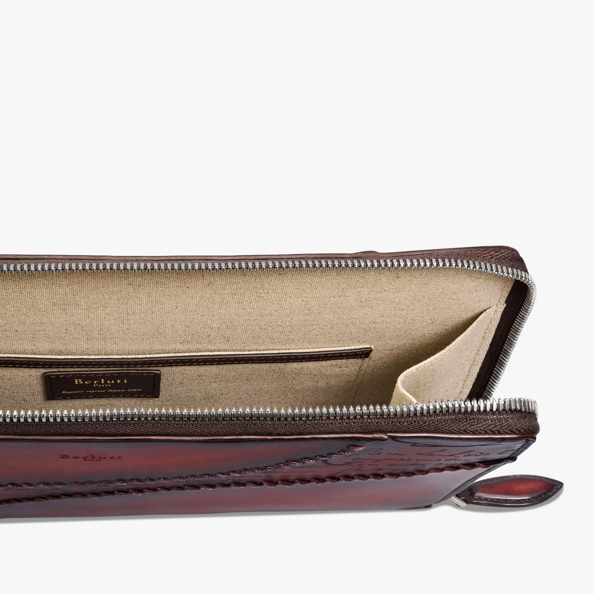 Nino GM Scritto Leather Clutch