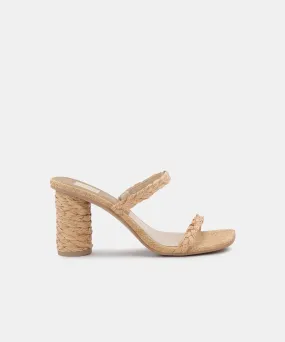 NOLES HEELS LT NATURAL RAFFIA re:vita