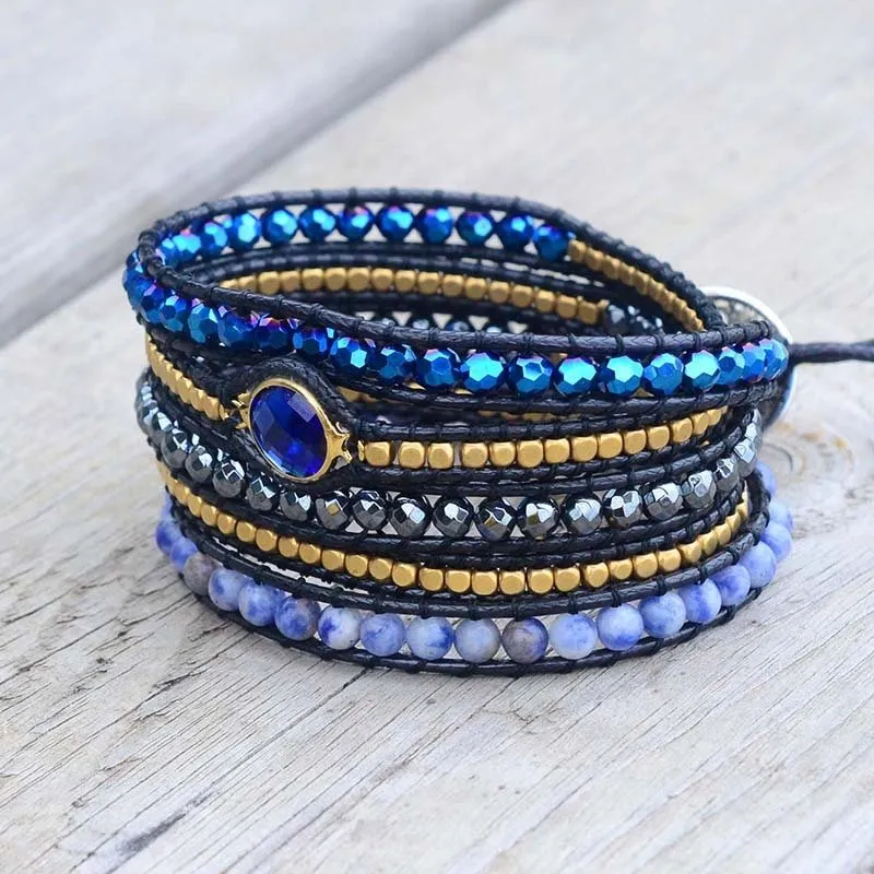 Peaceful Dream Crystal Wrap Bracelet