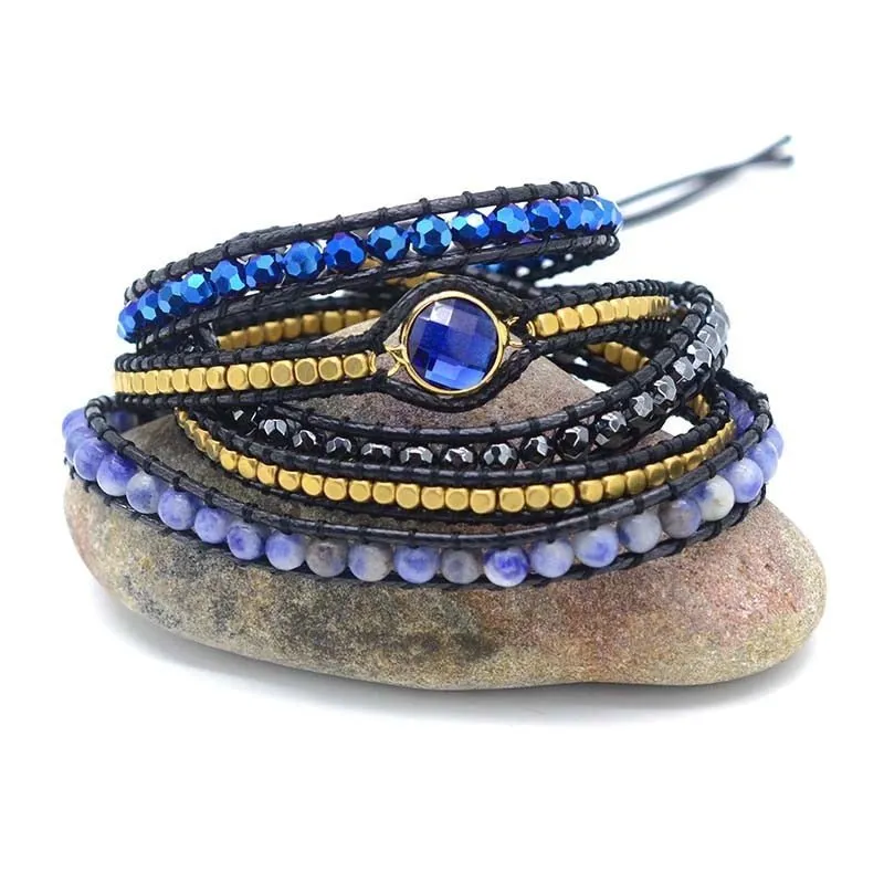 Peaceful Dream Crystal Wrap Bracelet