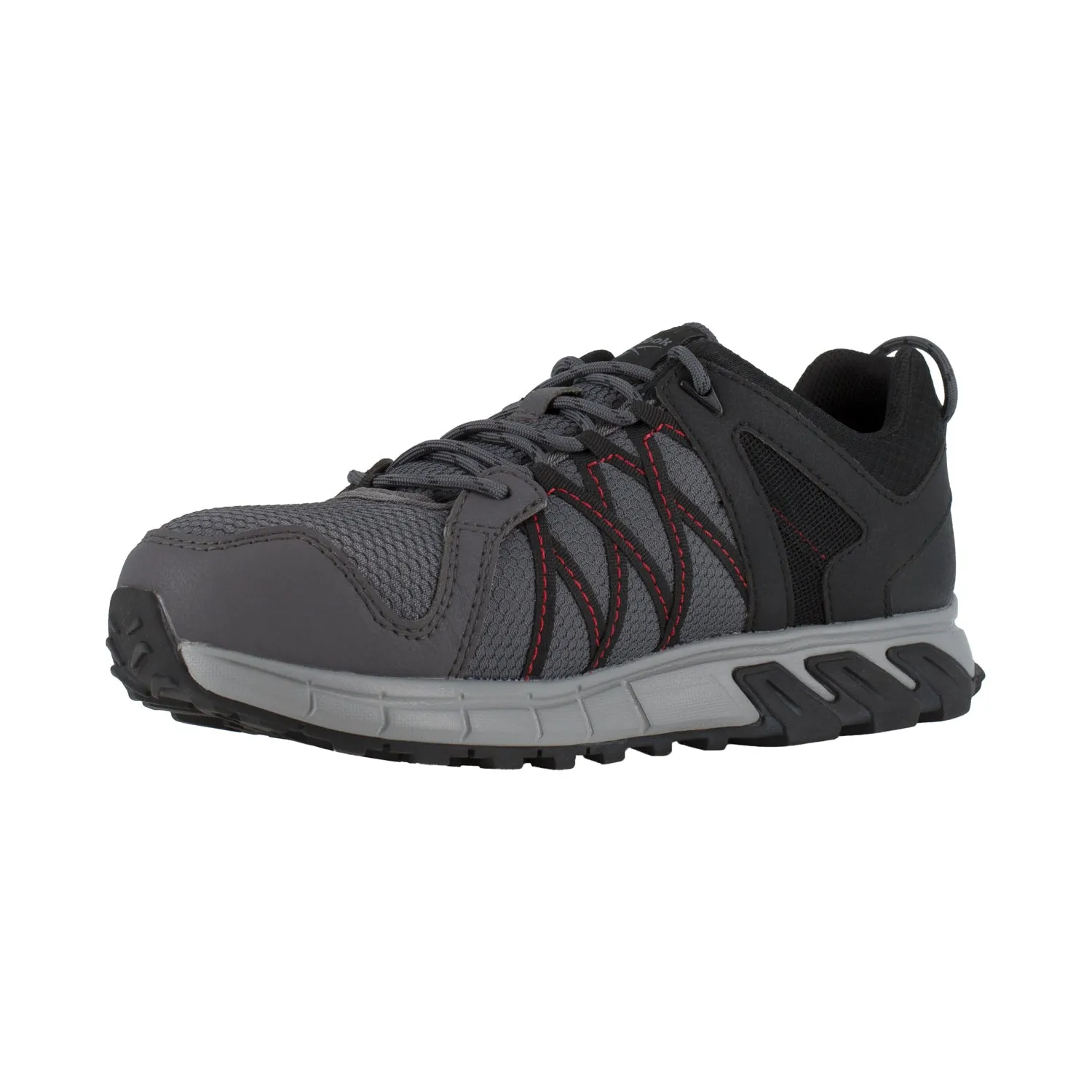 Reebok Mens Grey/Black Mesh Oxfords Trailgrip Work AT