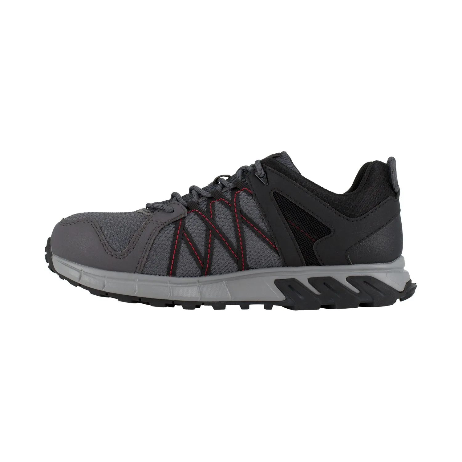 Reebok Mens Grey/Black Mesh Oxfords Trailgrip Work AT