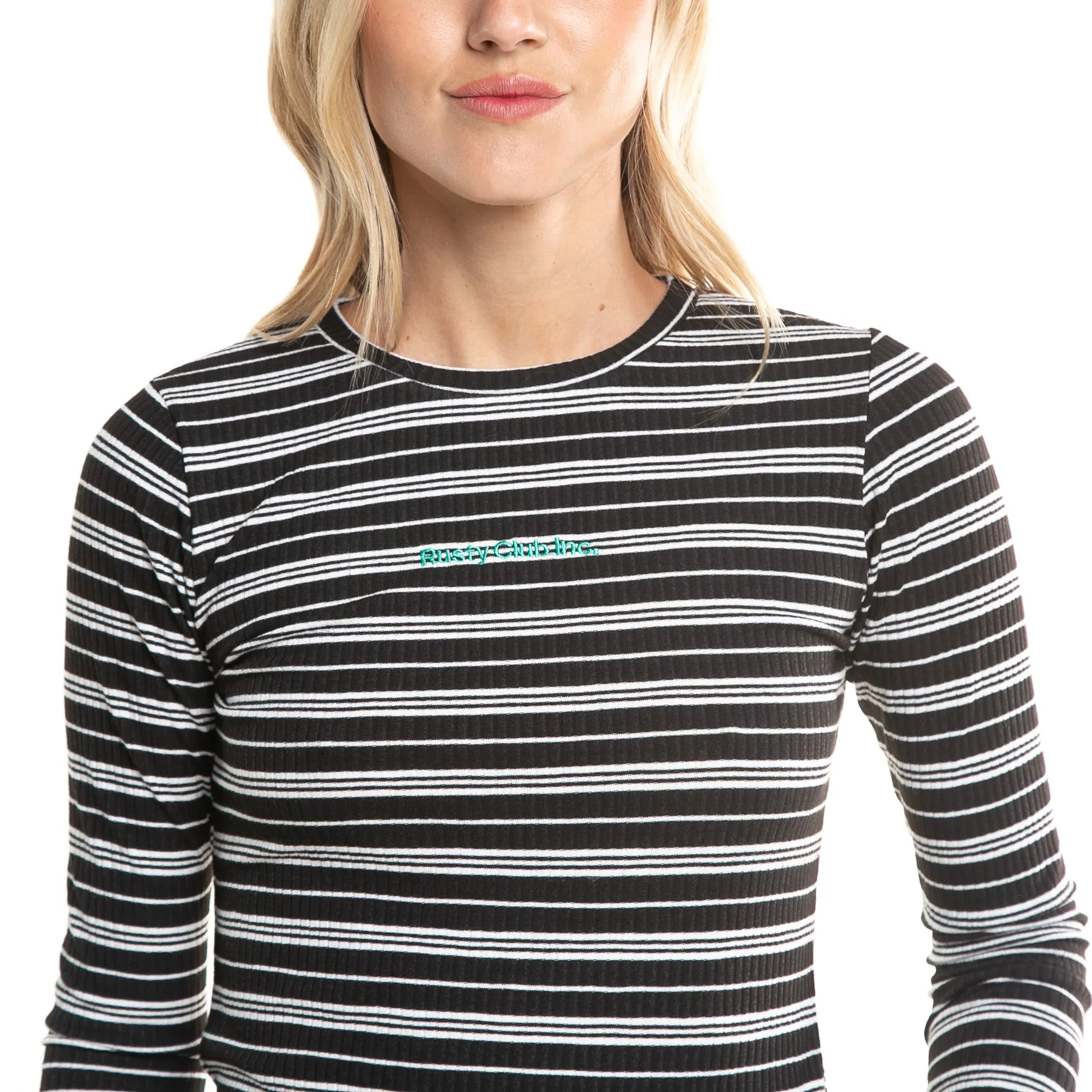 Remera Ml Rusty Wise Stripes Ls Tee Ld