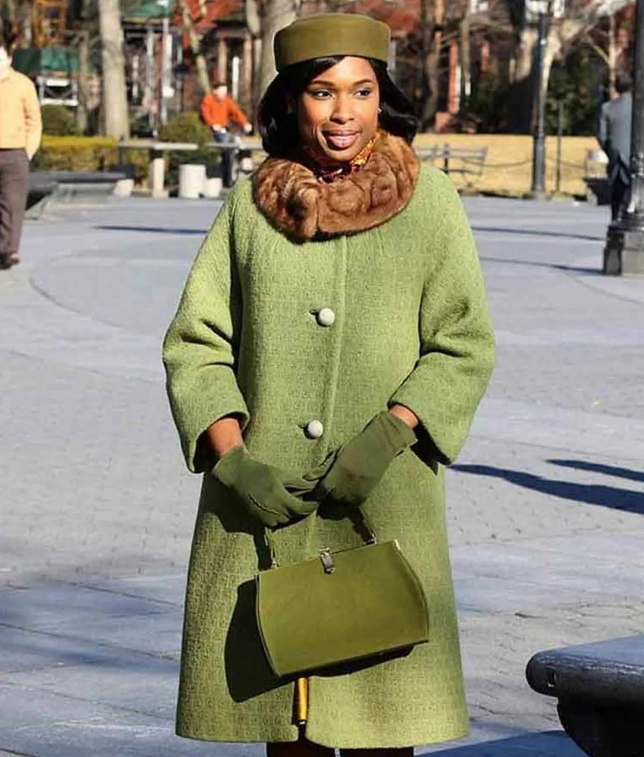 Respect 2021 Jennifer Hudson Green Coat