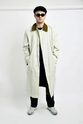 Retro detective trench coat beige