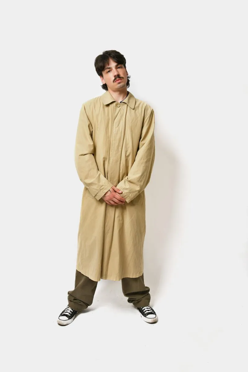 Retro mac coat mens beige