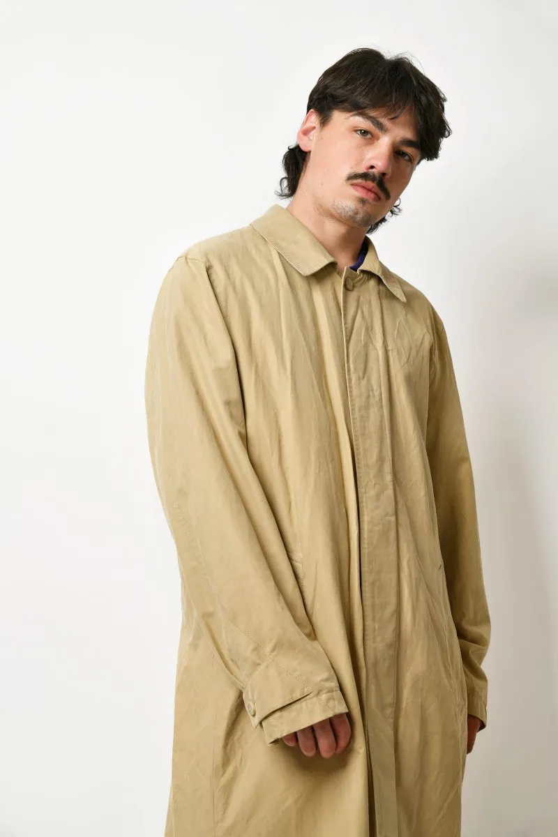 Retro mac coat mens beige