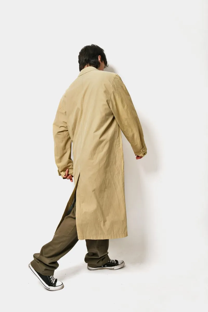 Retro mac coat mens beige