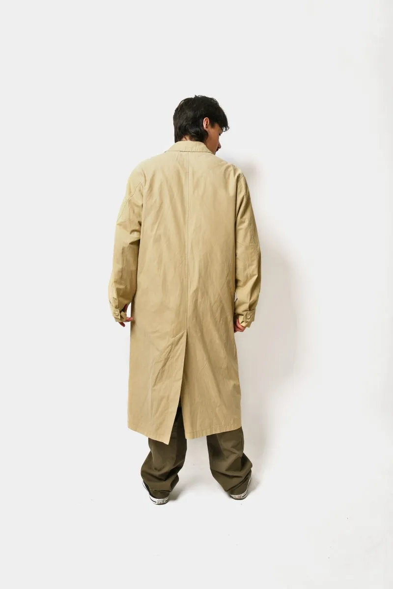 Retro mac coat mens beige