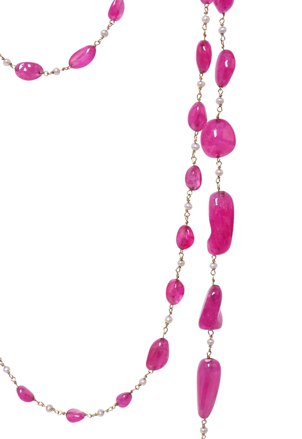 Ruby Triple Wrap Necklace