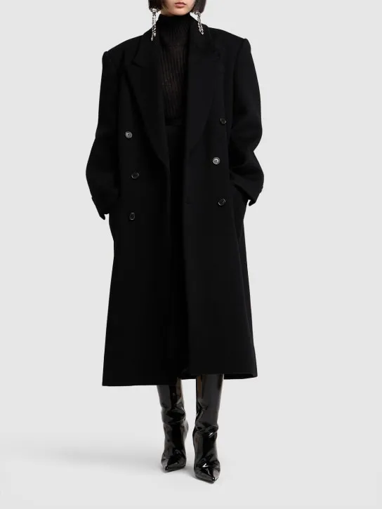 Saint Laurent   Double breast wool long coat 