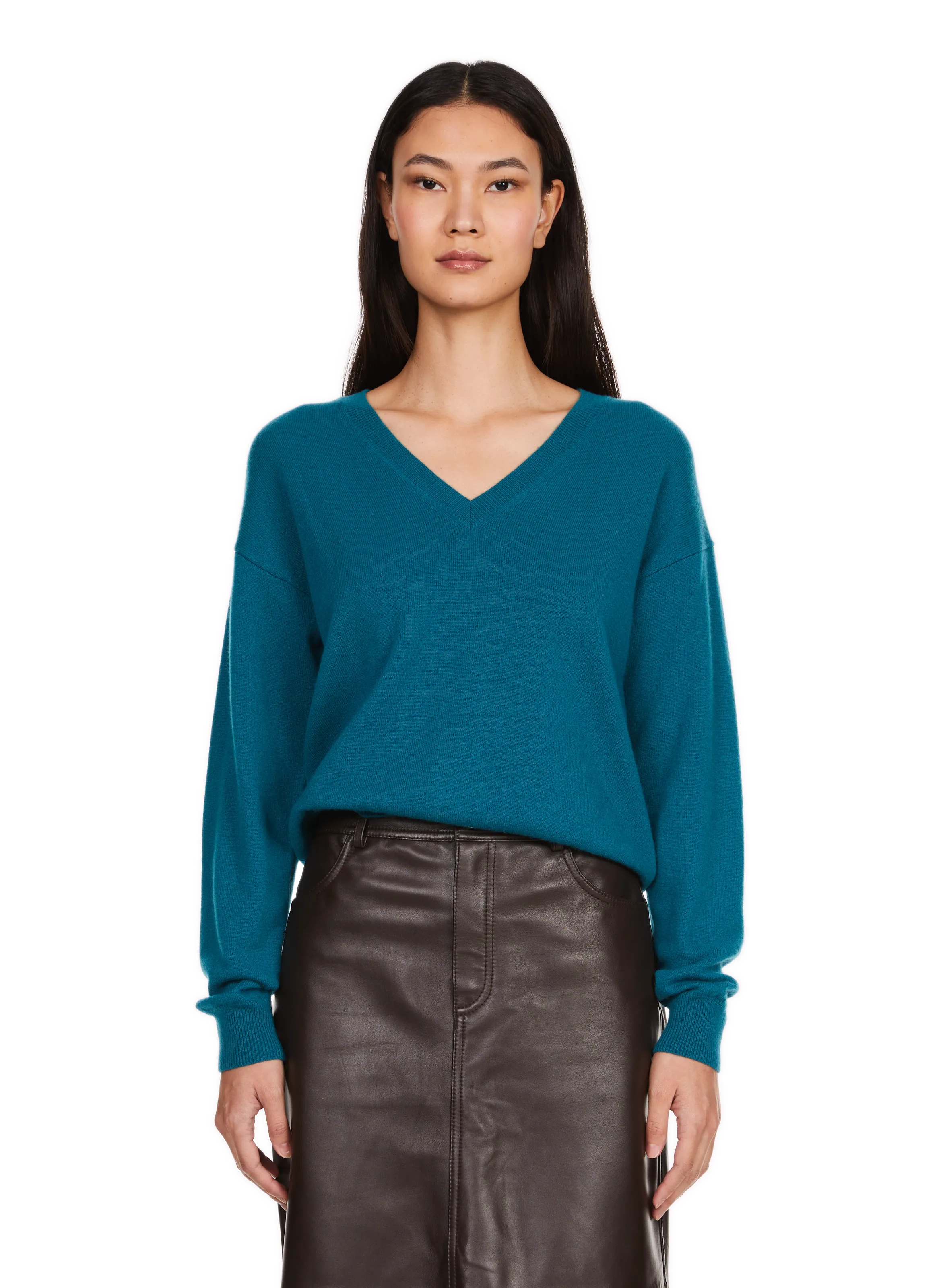 Saison 1865   Cashmere V-neck jumper - Green