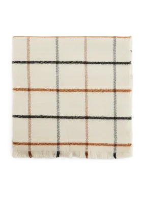 Saison 1865  Check woven scarf  - Beige