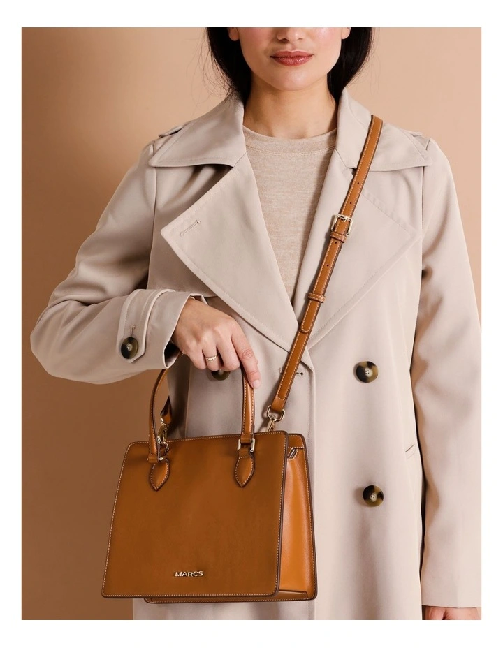 Santiago Satchel Bag in Tan