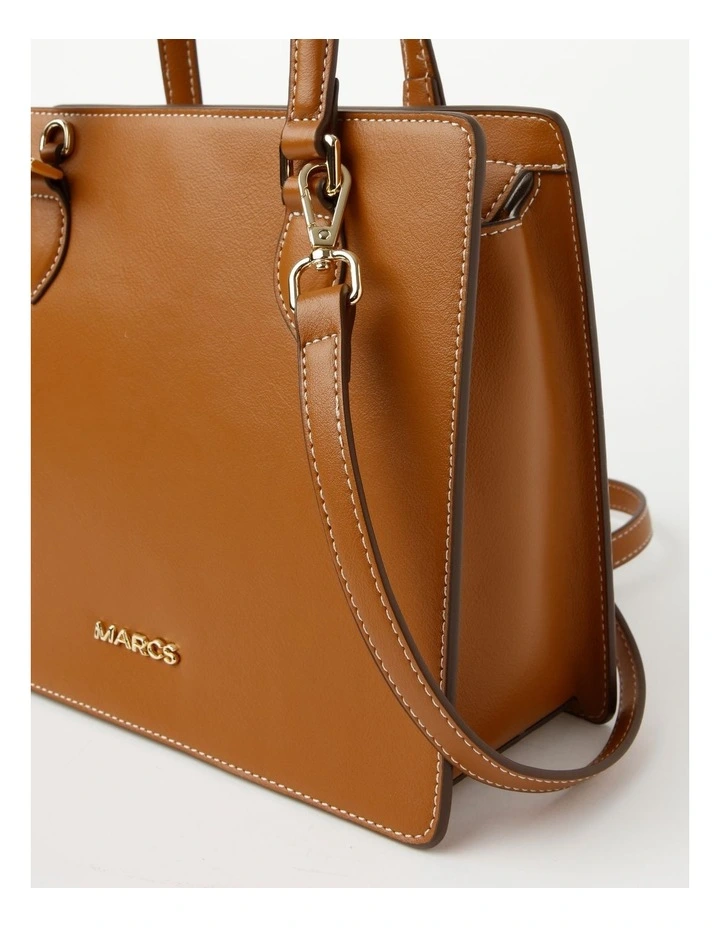 Santiago Satchel Bag in Tan