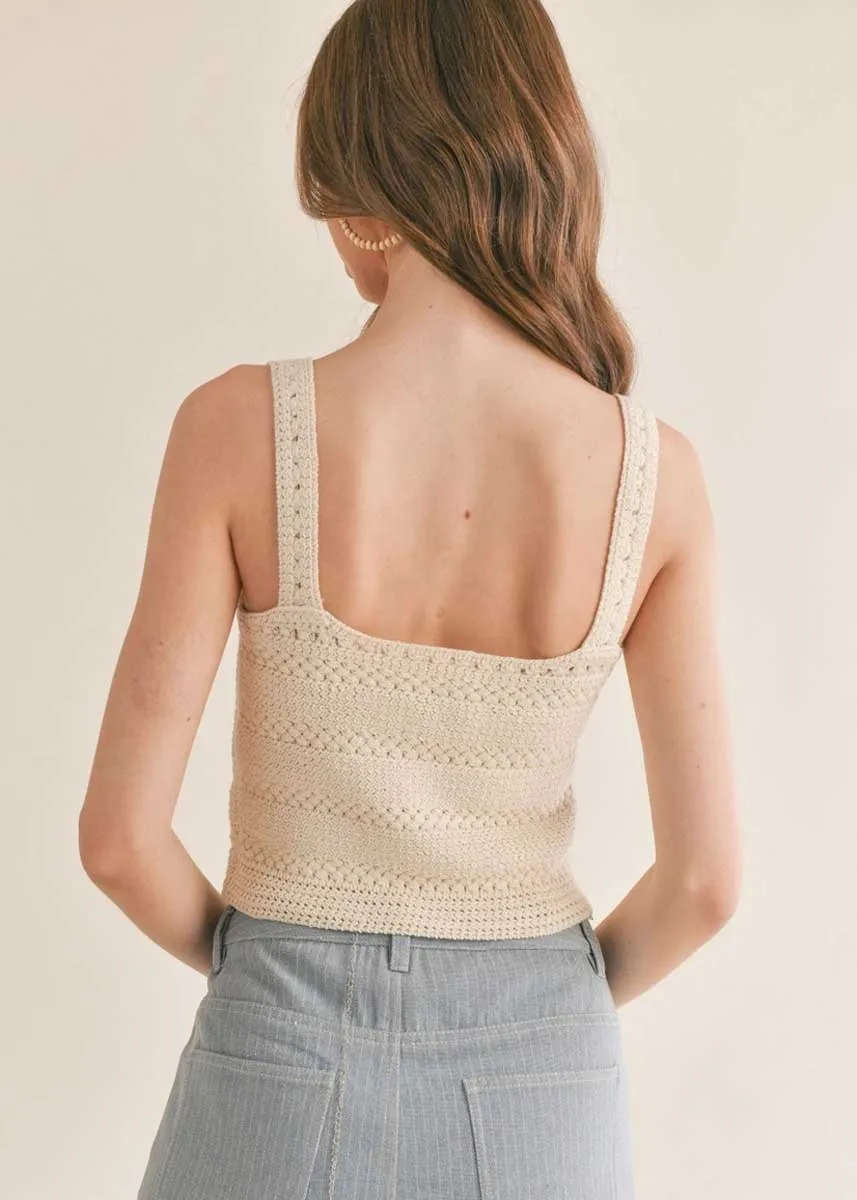 Selene Sweater Tank - Natural