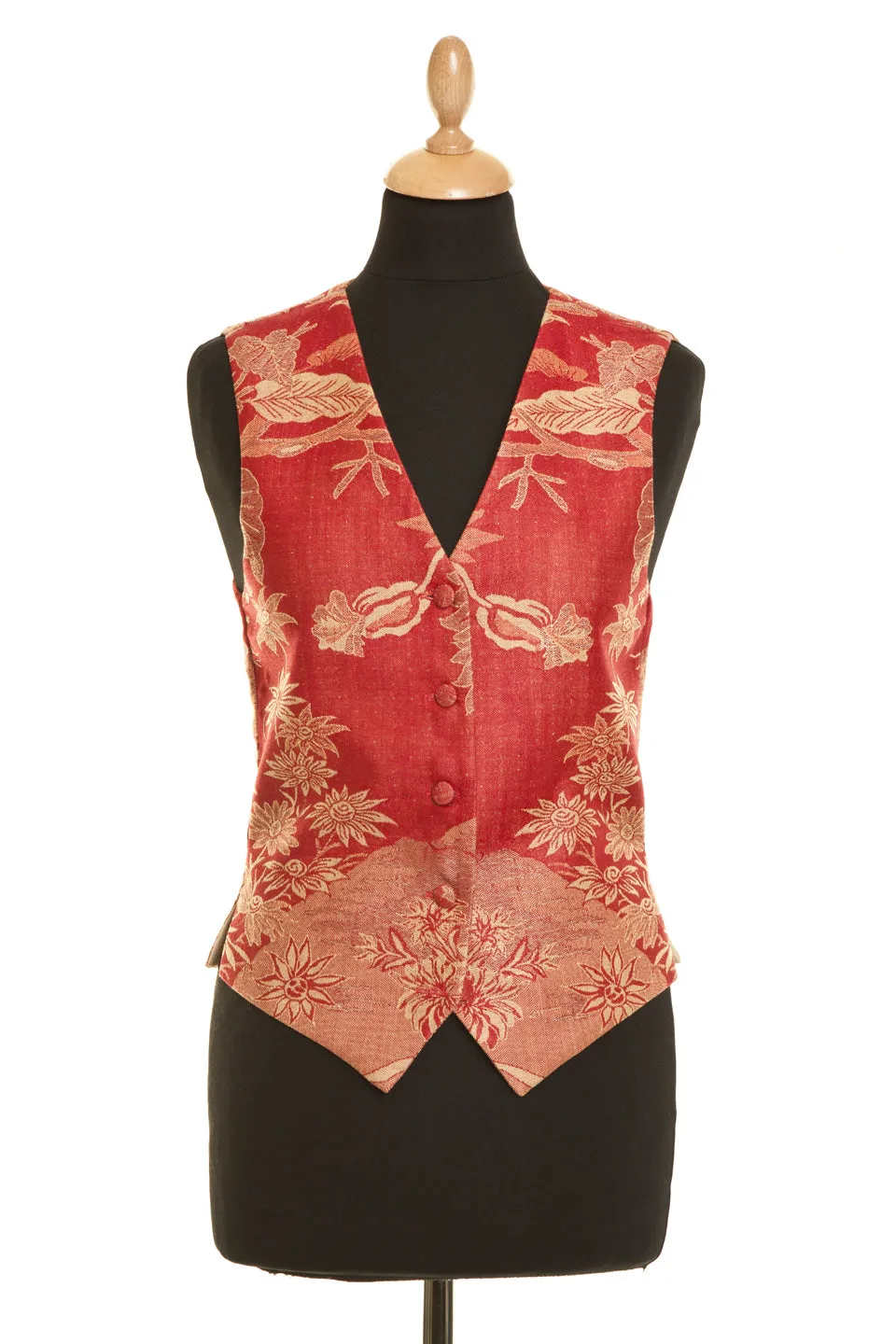 Shibumi Waistcoat in Imperial Red