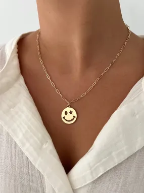 Star Smiley Necklace