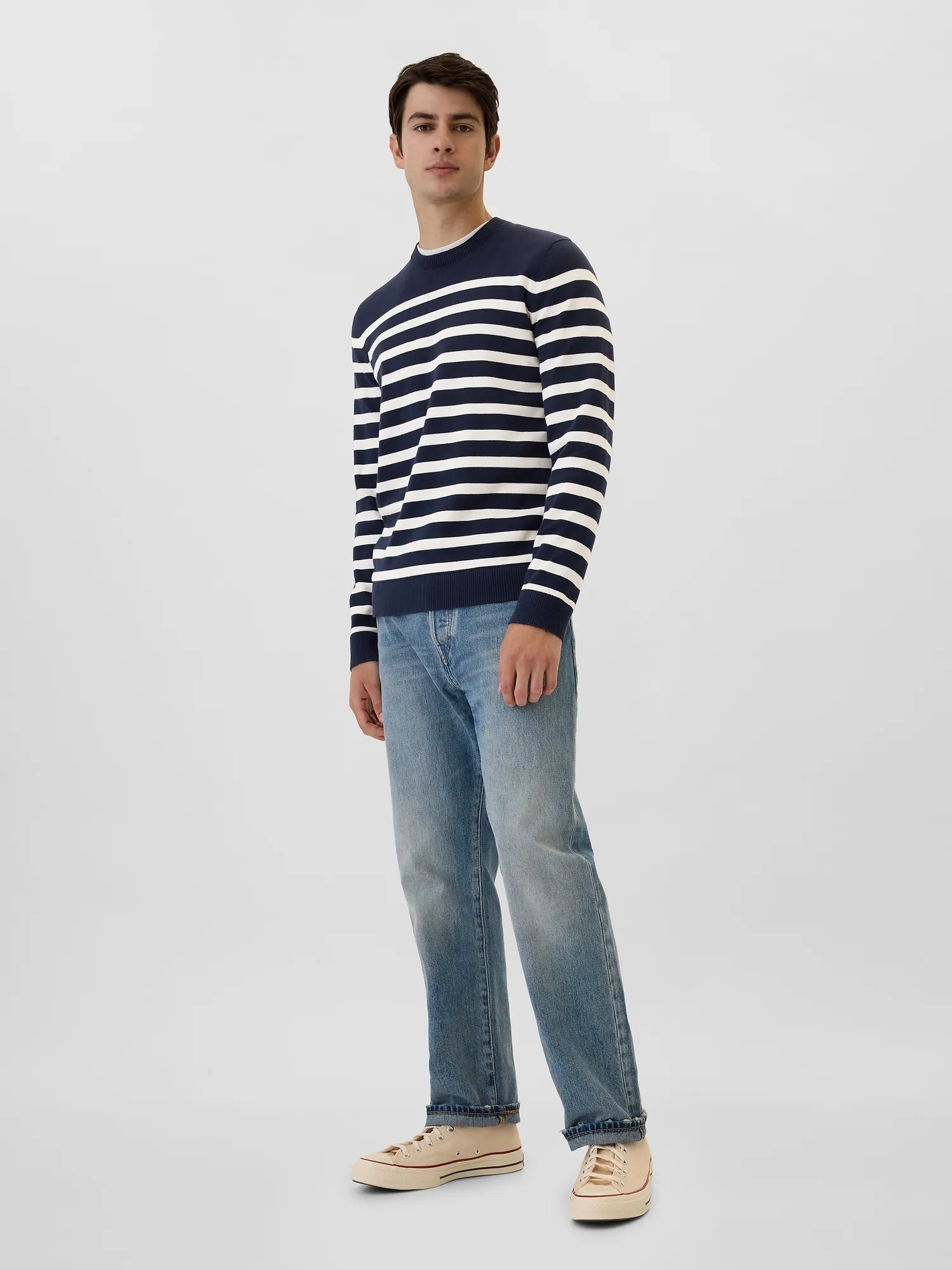 Stripe Crewneck Sweater