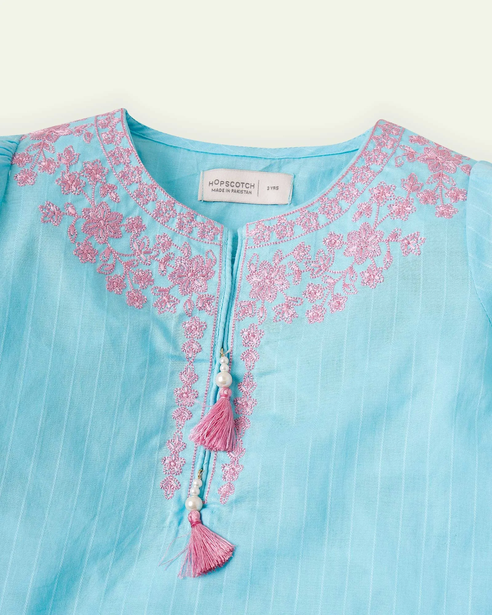 Striped Embroidered Tunic