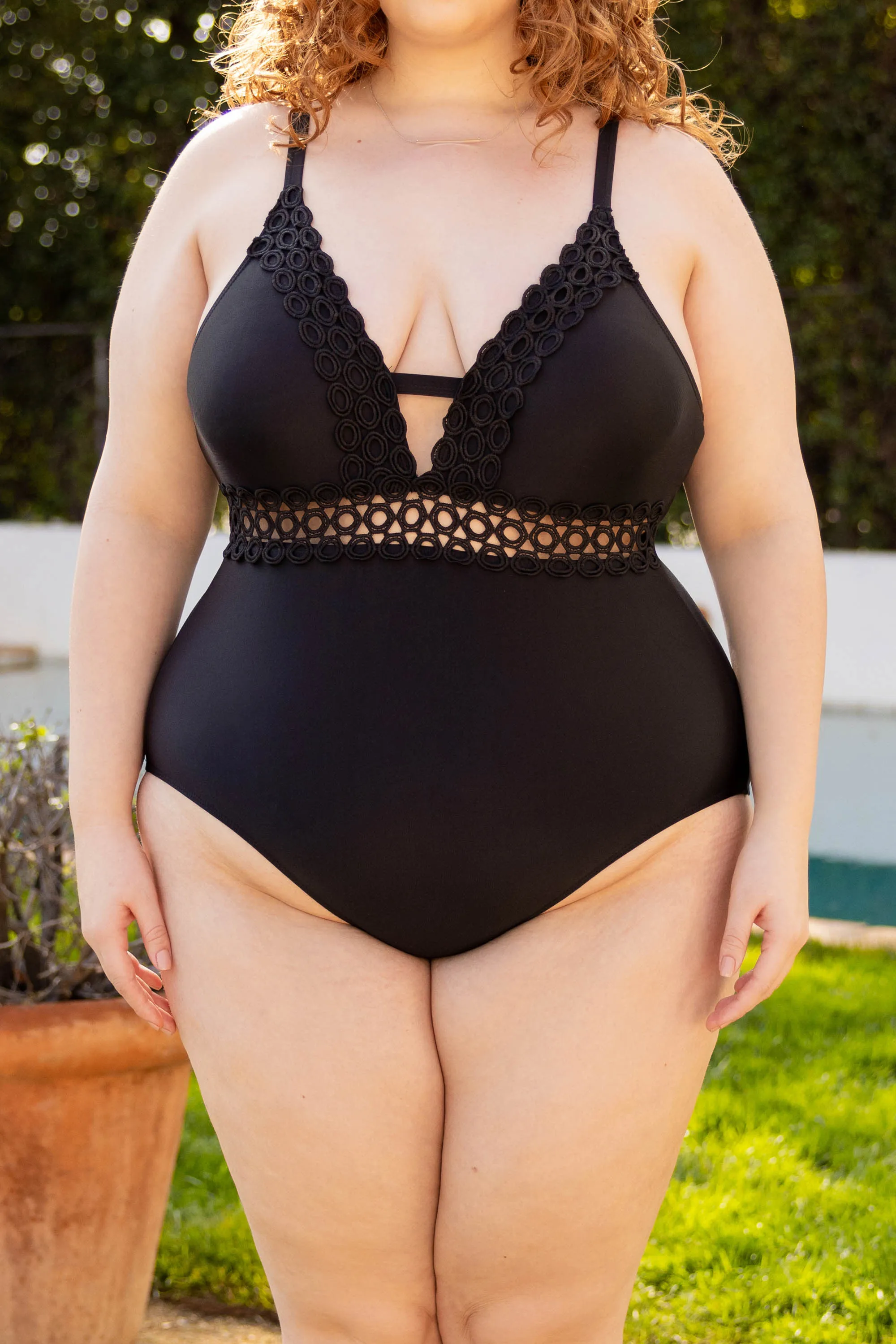 Strolling The Sand One Piece, Black