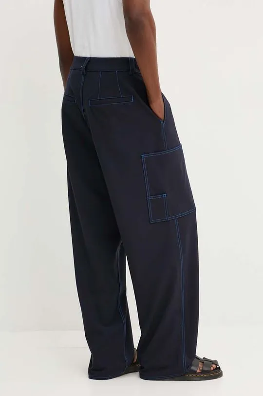 Sunnei wool blend trousers navy blue color RTWMBOT007