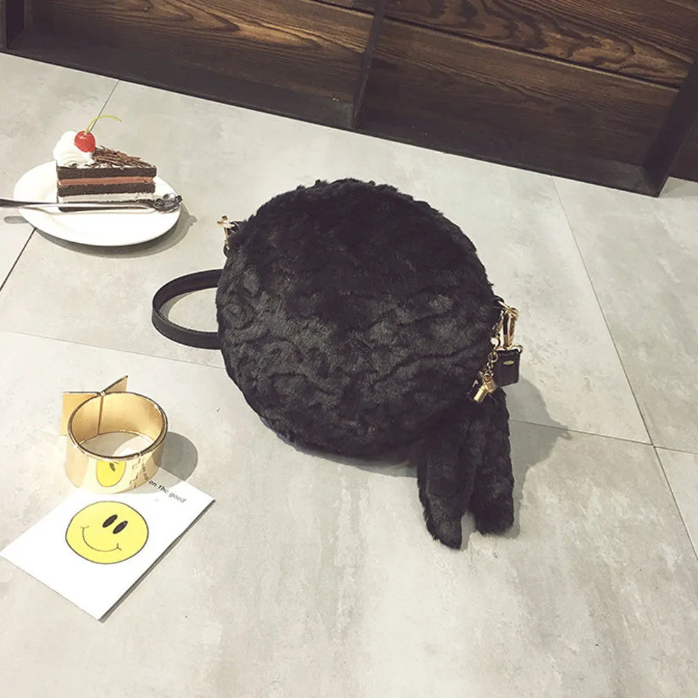 Synthesic Fur Plush Women Bag luxury hbags designer Clutch Crossbody Shoulder women messenger bags Tote bolsos