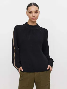 Teagan Sweater - Black/Camel