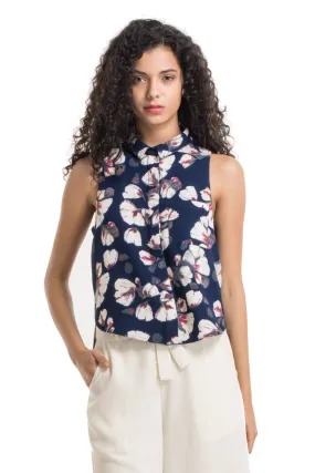 Tessy Floral Wrap Shirt