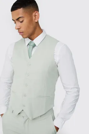 Textured Waistcoat | boohooMAN UK