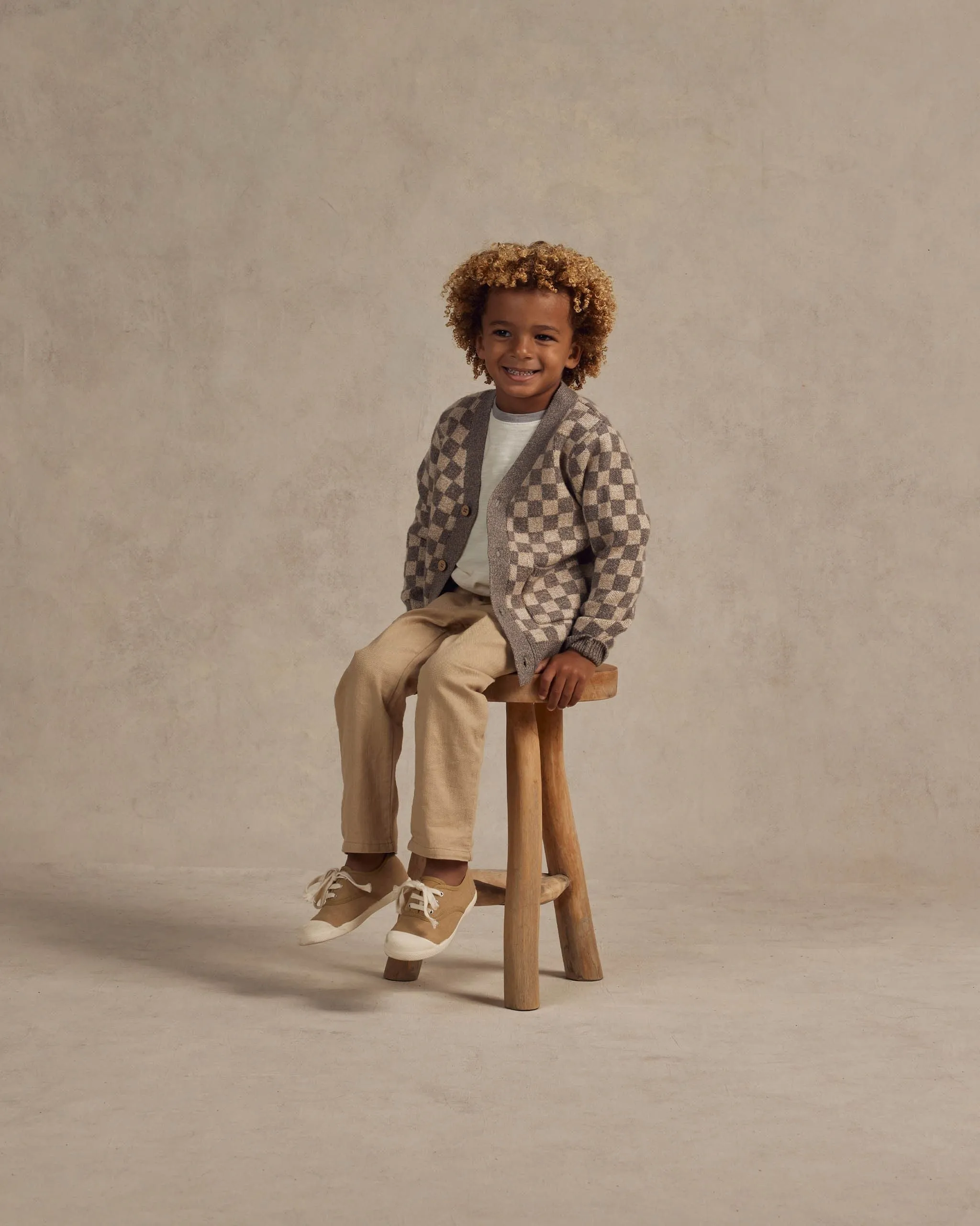 The Boys Cardigan by Rylee + Cru - Check - KIDS