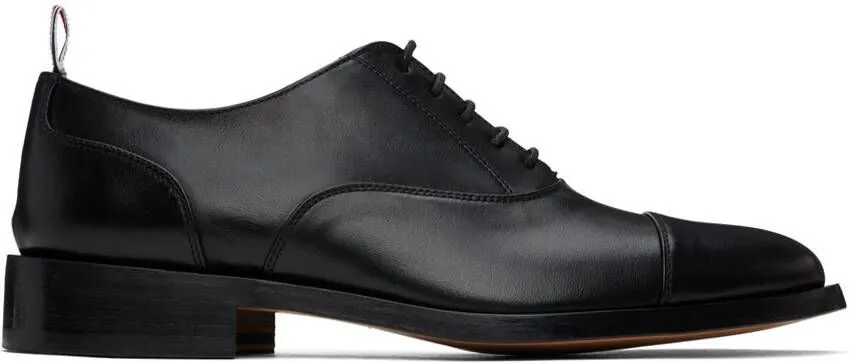 Thom Browne Black Cap Toe Oxfords