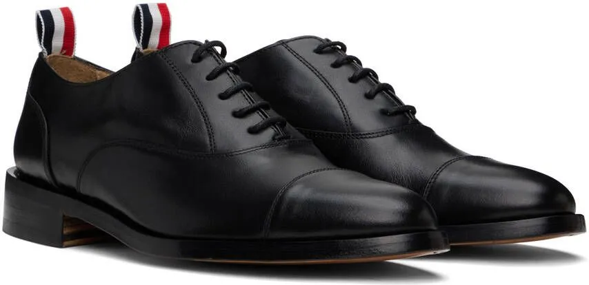 Thom Browne Black Cap Toe Oxfords