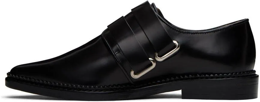 Toga Pulla SSENSE Exclusive Black Polished Oxfords