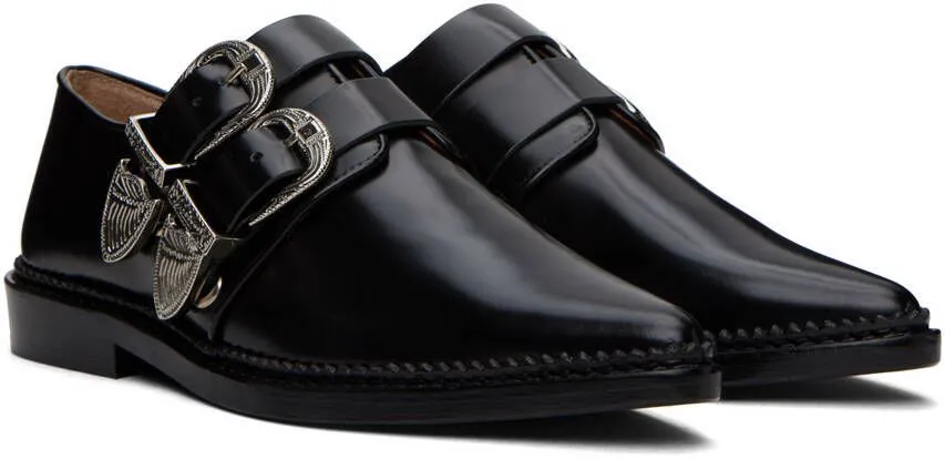 Toga Pulla SSENSE Exclusive Black Polished Oxfords