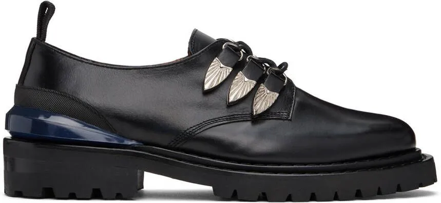 Toga Virilis Black Leather Oxfords